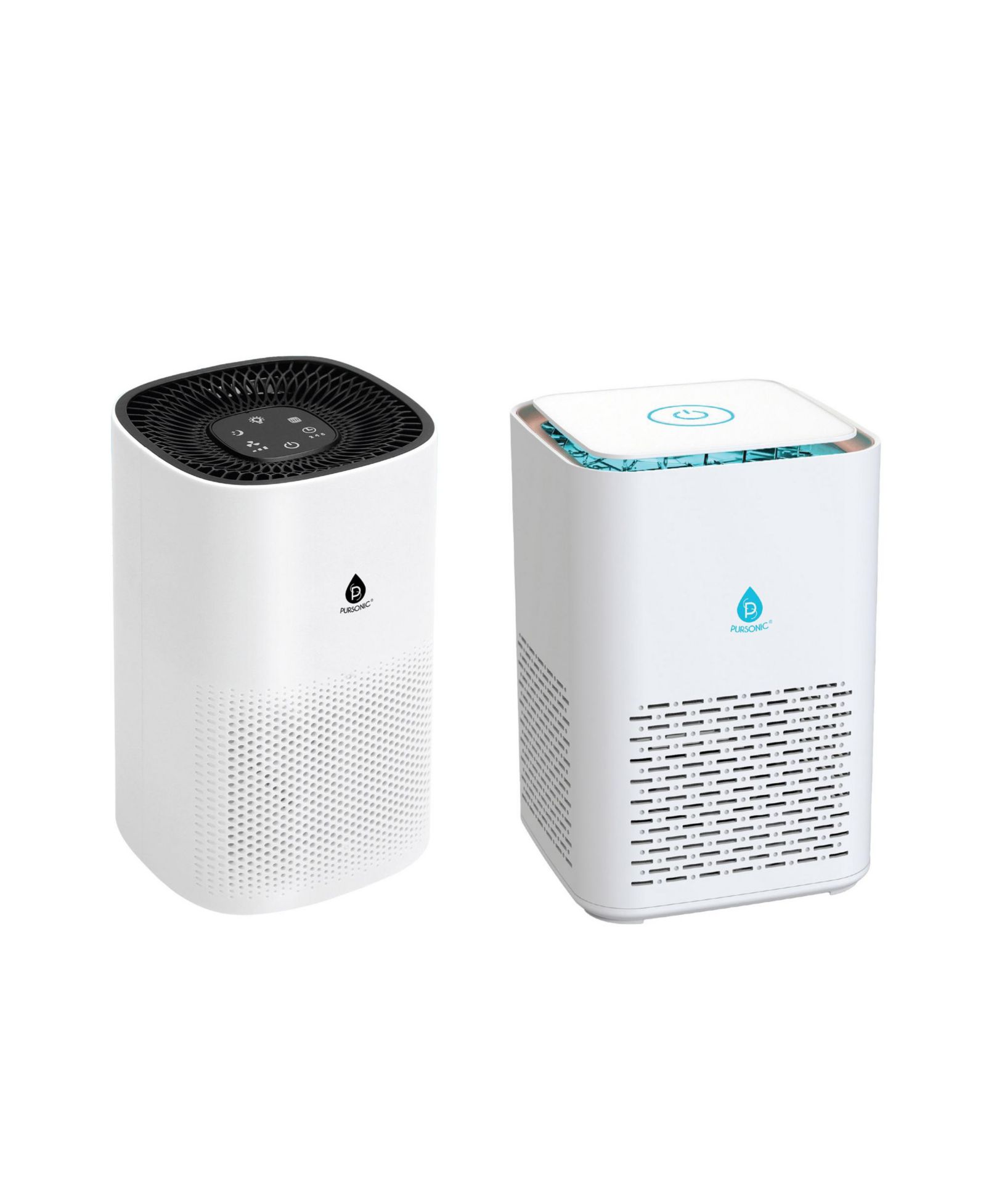 Очиститель воздуха PURSONIC True HEPA Duo - 4-ступенчатый для больших помещений + компактный 3-ступенчатый очиститель, комплект