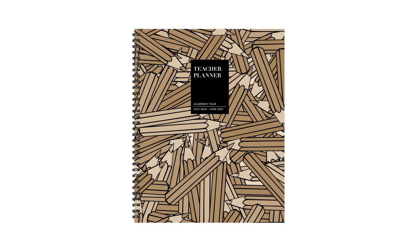 Ежедневник TF Publishing Paper Goods July 2026 - June 2027 Kraft & Lead Teacher and Home School Lesson Planning Book