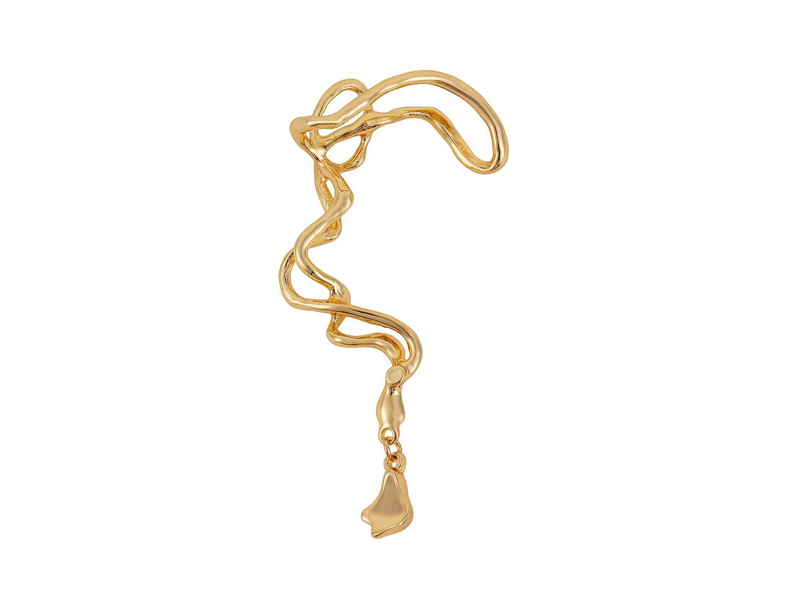 Серьги SOHI Women's The Tangle-Drop Cuff - California Gold