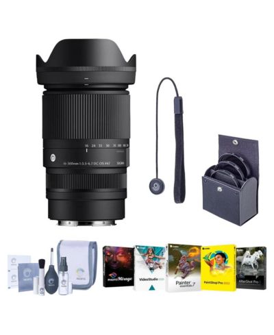 Sigma 16-300mm f/3.5-6.7 DC OS Lens for Canon RF, w/PC Software  Acc Kit