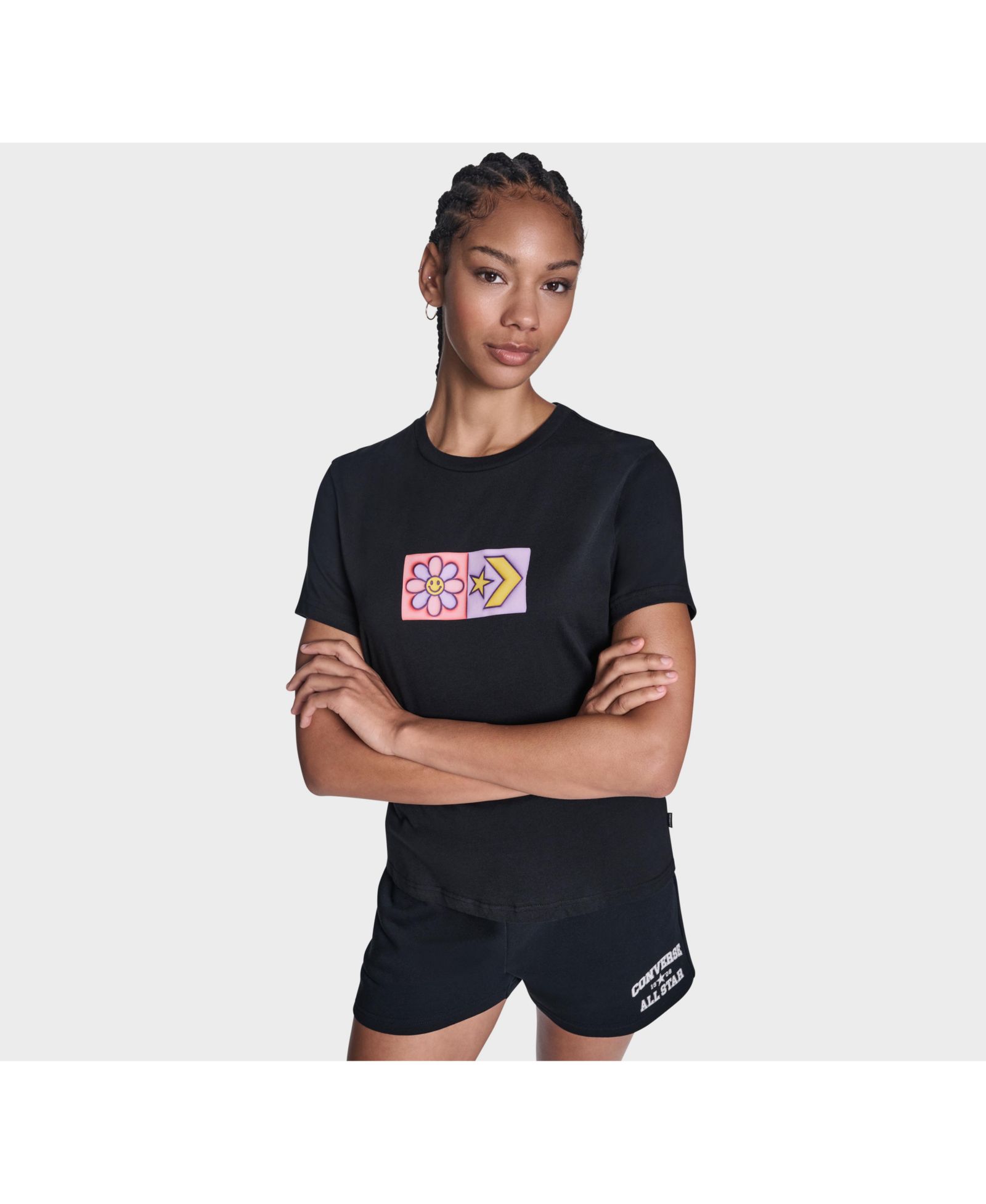 Converse Women's Flower Grid T-Shirt