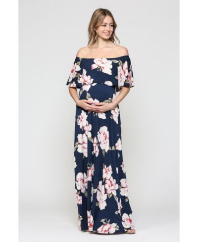 Navy blush flower