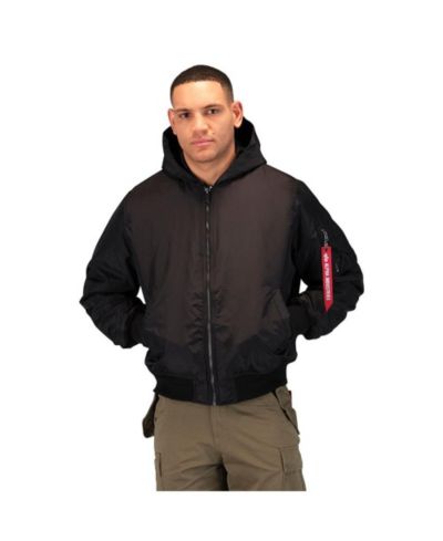 Мужская куртка Alpha Industries Ma-1 с капюшоном Oxford Flight