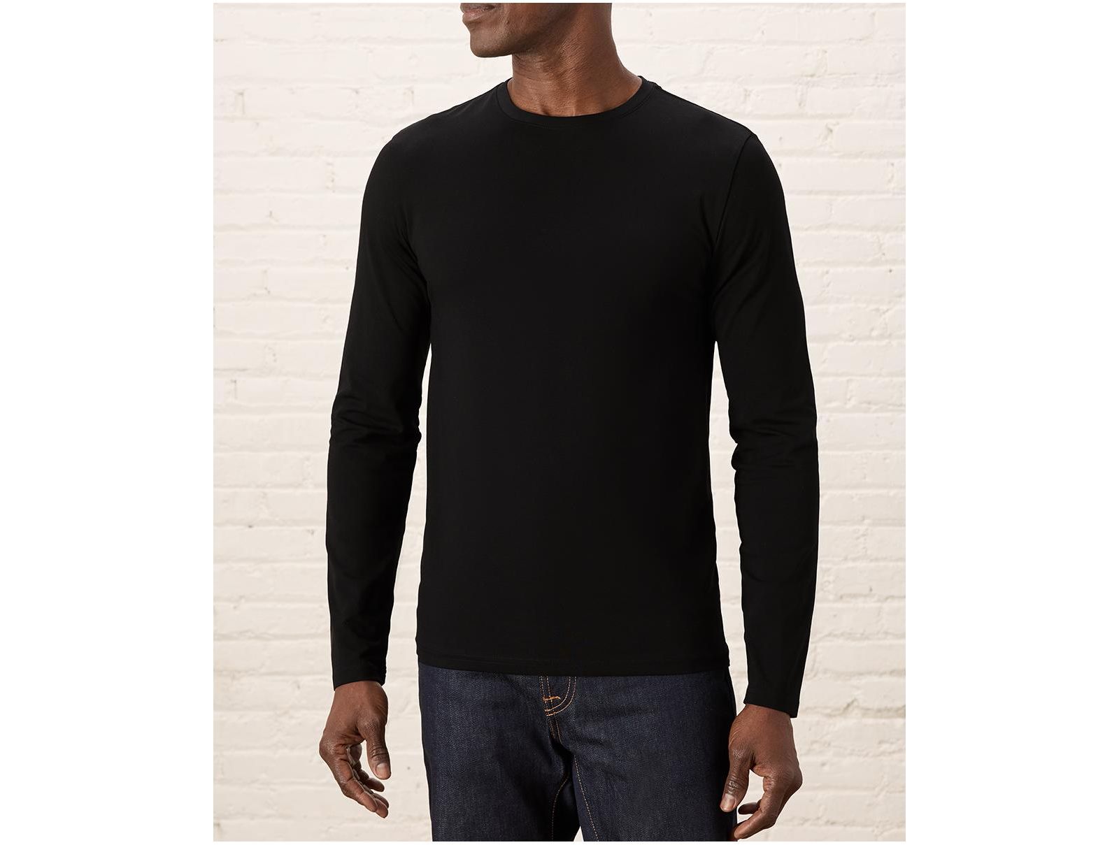 Pact Men's Luxe Signature Slim Long Sleeve Tee Made With Organic Cotton