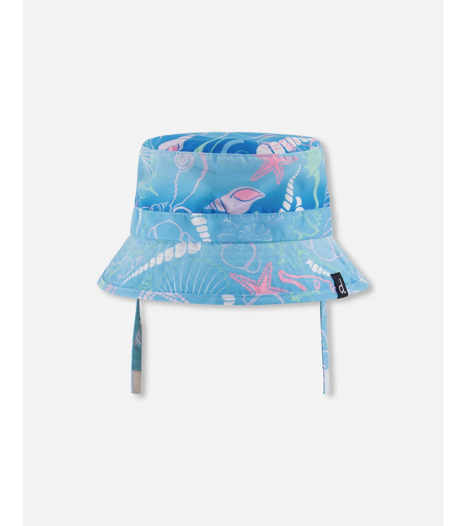 Deux par Deux Baby Girls Beach Hat Shell Print