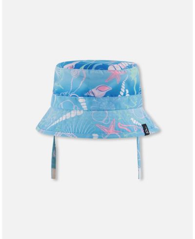 Детская пляжная шапка Deux par Deux Baby Girls Beach Hat Shell Print
