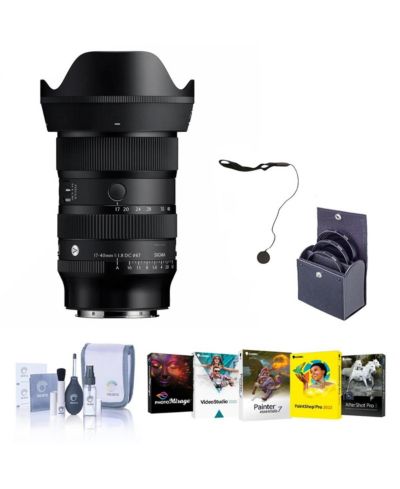 Объектив Sigma 17-40mm f/1.8 DC Art для L Mount с комплектом фильтров 67mm, ПО, колпачком и набором для чистки