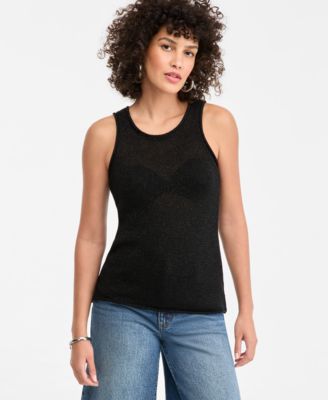 I.N.C. International Concepts Women's Metallic Sweater Tank, Macy's Exclusive
