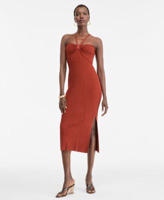 I.N.C. International Concepts Women's Halter Sweater Dress, Macy's Exclusive