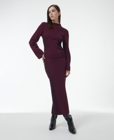 Женский облегающий топ Leem Jacquard Knit
