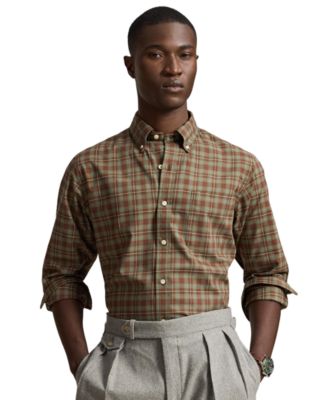 Polo Ralph Lauren мужская классическая рубашка из твила в клетку классического кроя