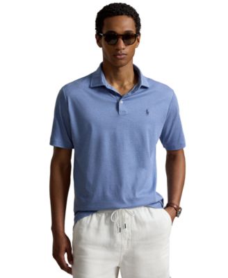 Polo Ralph Lauren мужская рубашка поло из мягкого хлопка с индивидуальным узким кроем