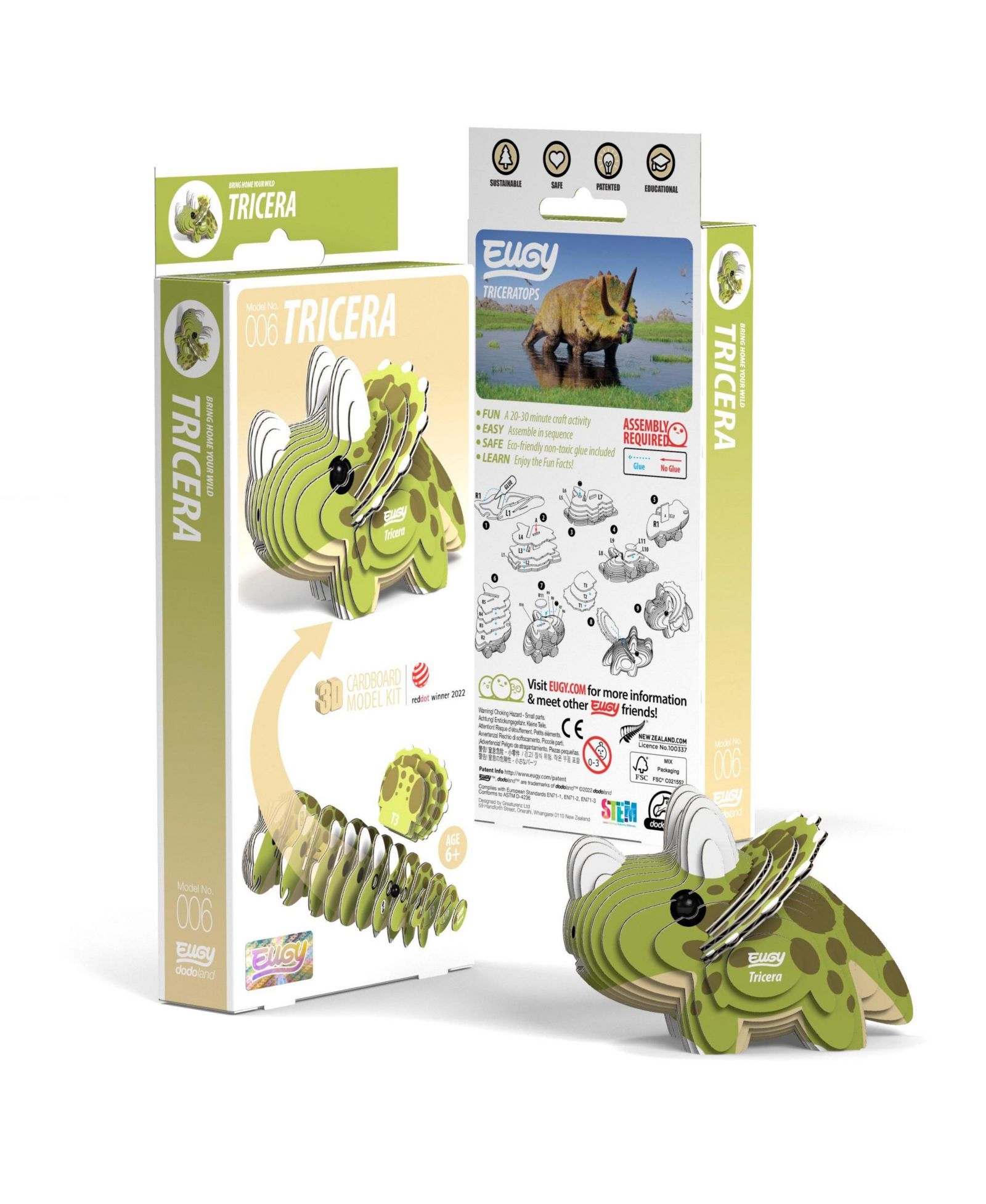 Eugy 3D Пазл Triceratops