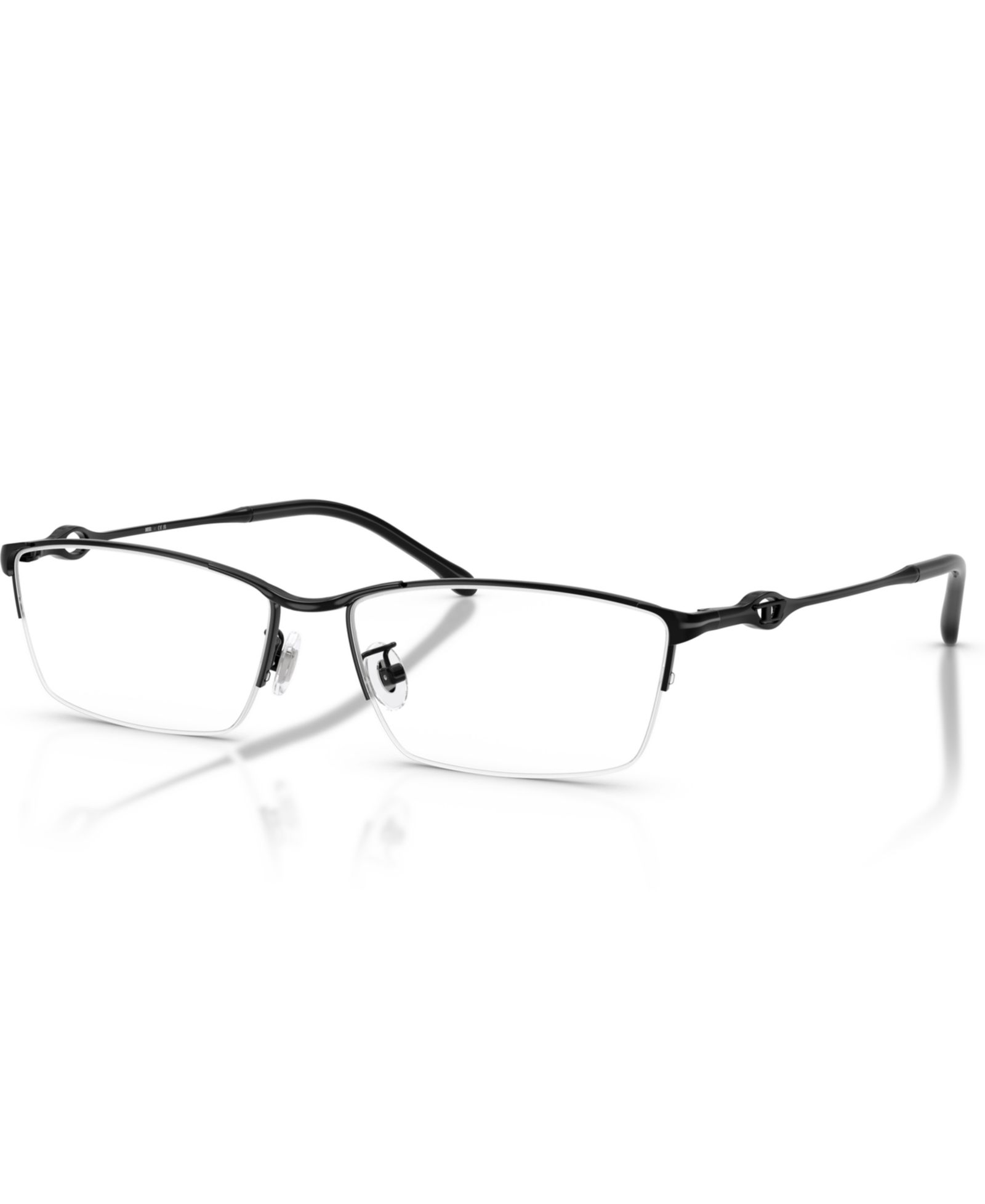 Diesel Unisex Rectangle Metal DL5011D Eyeglasses