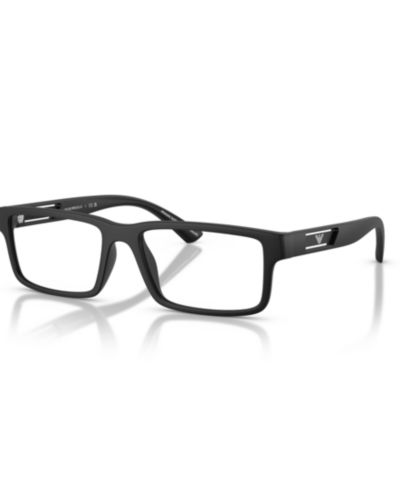 Emporio Armani Мужские очки в прямоугольной пластиковой оправе EA3278