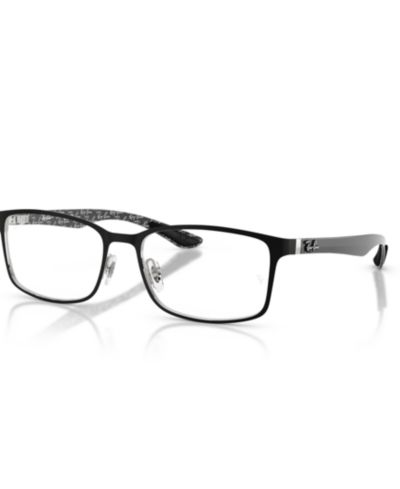 Ray-Ban Unisex Rectangle Metal RB8424 Optics Eyeglasses