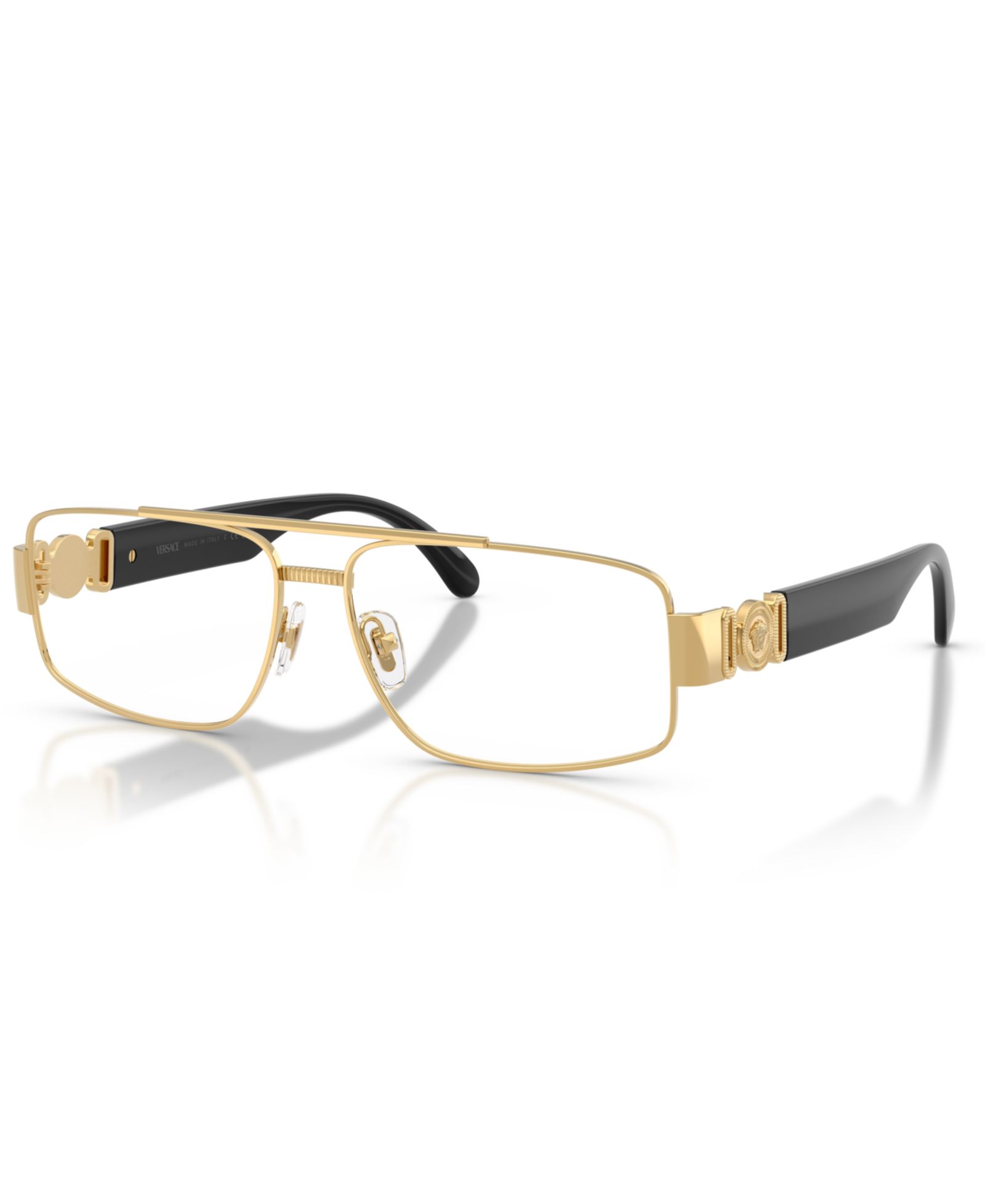 Versace Мужские очки прямоугольные, металл VE1317