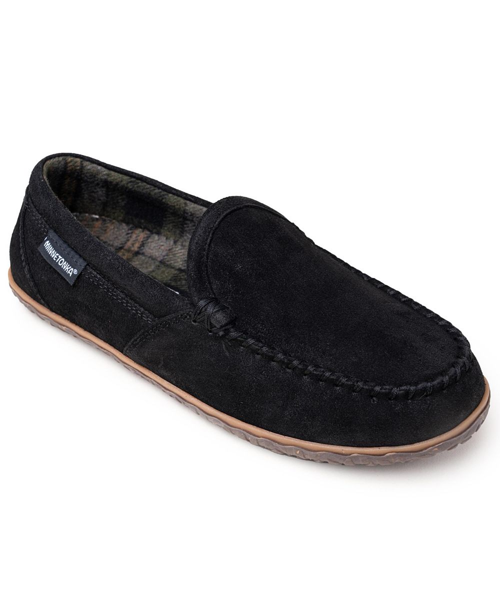 Minnetonka Men's Tilden Suede Indoor/Outdoor Slippers