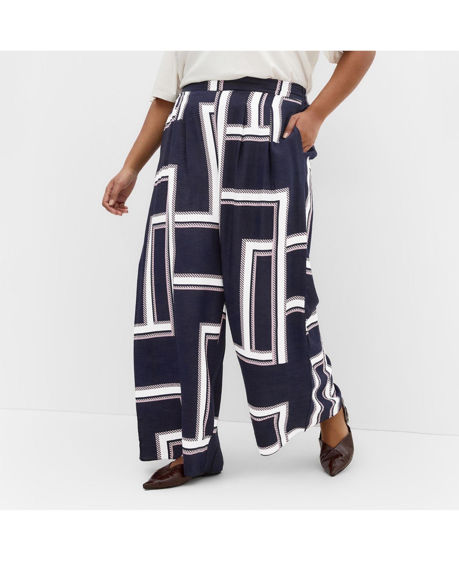 Женские широкие брюки CITY CHIC Hallie Print
