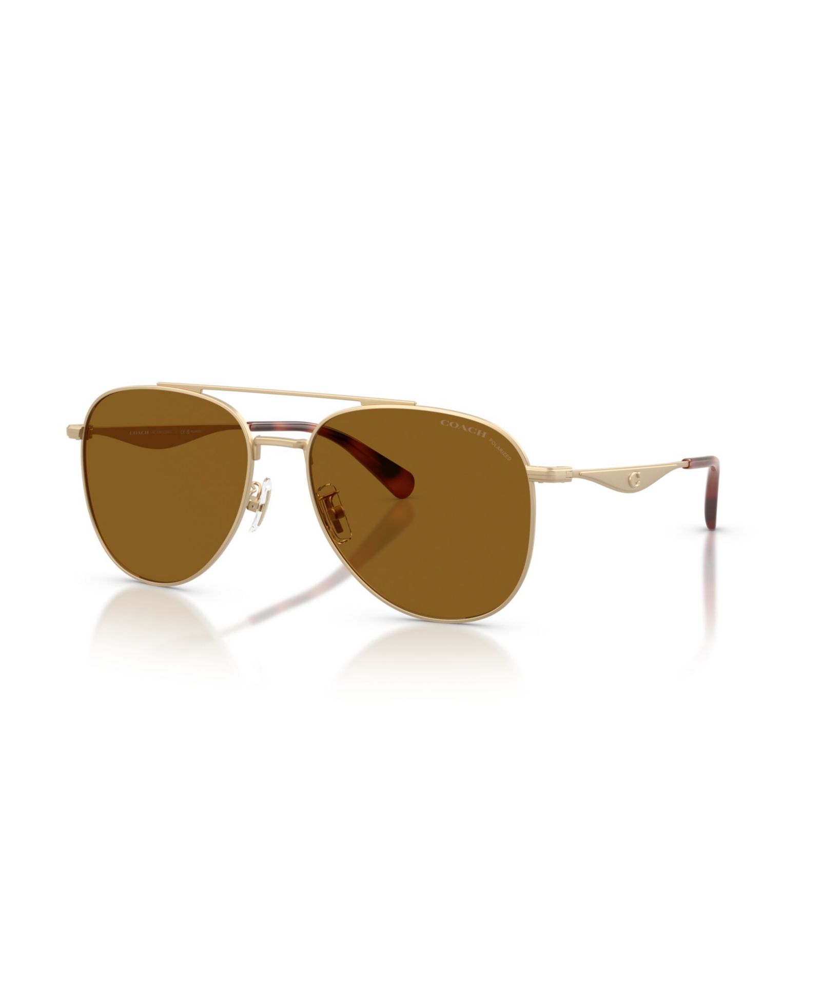 Coach Men's Pilot Polarized Sunglasses, CDP40 HC7190