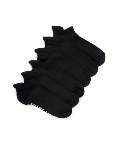 MUK LUKS Women's Low Cut Ankle Compression Socks, 6 Pair Pack