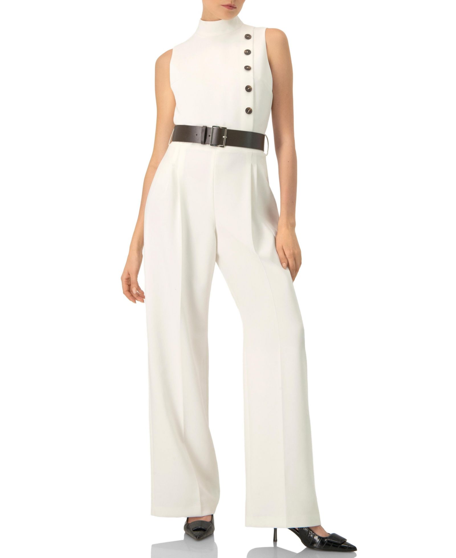 Женский комбинезон Ivonne Sleeveless Belted Jumpsuit