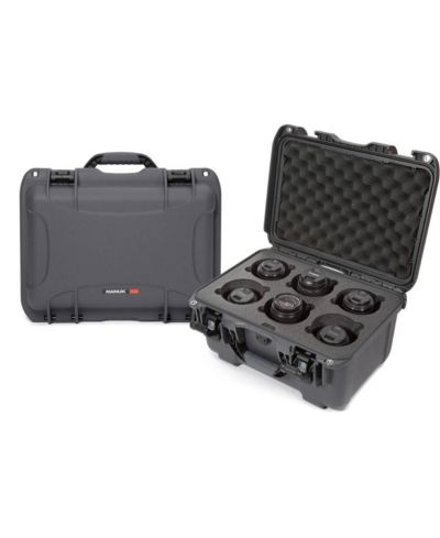 Nanuk Medium Series 918 Waterproof Nk-7 Resin Foam Insert Case for 6 Camera Lenses
