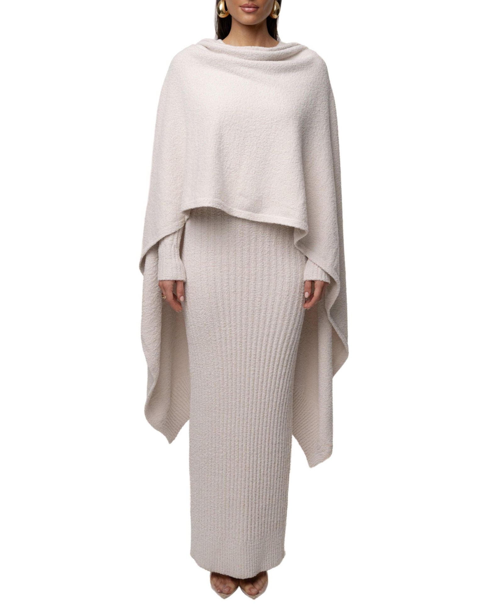 JLUXLABEL Women's First Class Ribbed Maxi Dress