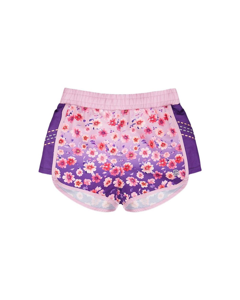 Deux par Deux Женские спортивные шорты, полиэстер, градиент Mauve Floral
