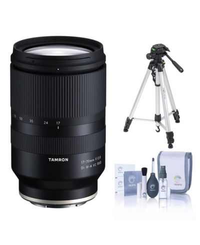 Tamron 17-70mm f/2.8 Di III-A VC RXD Lens, Fujifilm X w/Tripod,Cleaning Kit