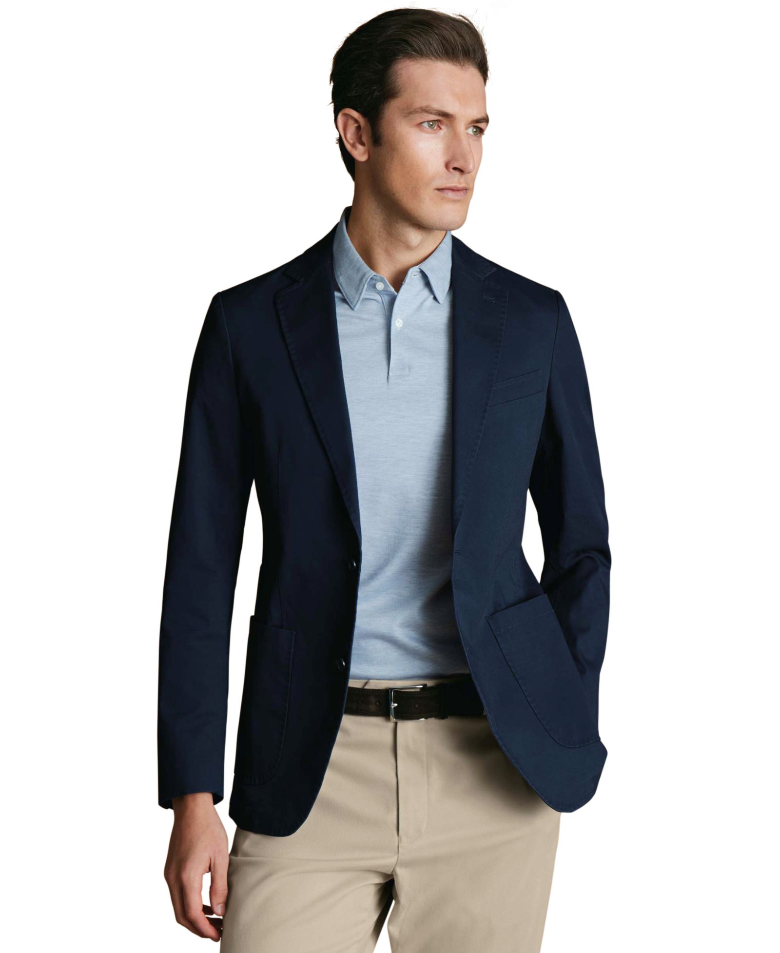 Мужской приталенный блейзер Charles Tyrwhitt Stretch Slim-Fit