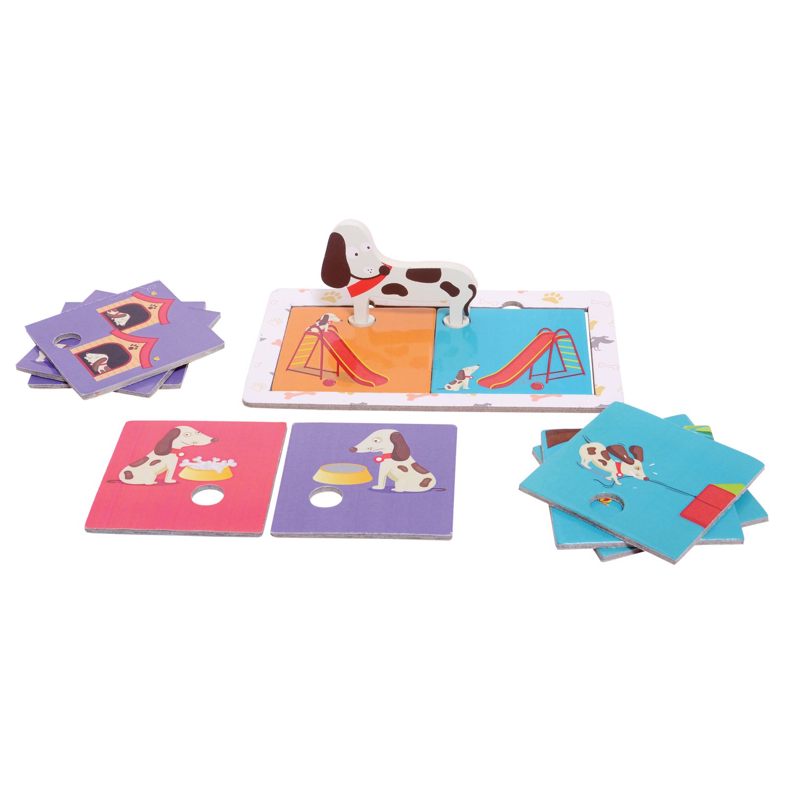 Chalk & Chuckles Умная собака 10 головоломка Самокорректирующаяся настольная игра, возраст 3+