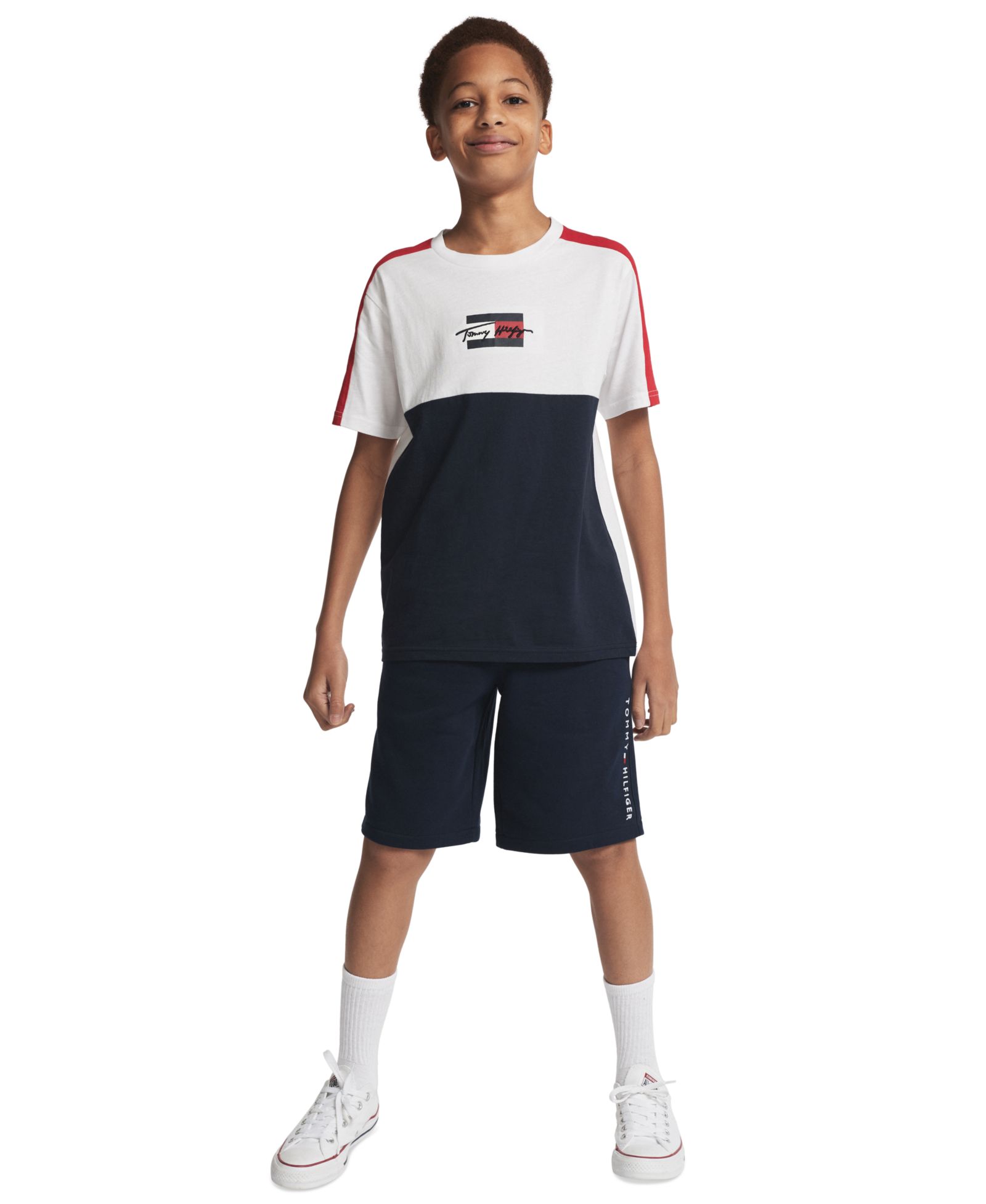 Детская футболка Tommy Hilfiger Signature Sport с коротким рукавом