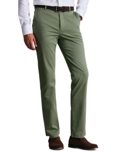 Charles Tyrwhitt Мужские чинос брюки Slim-Fit песочного цвета