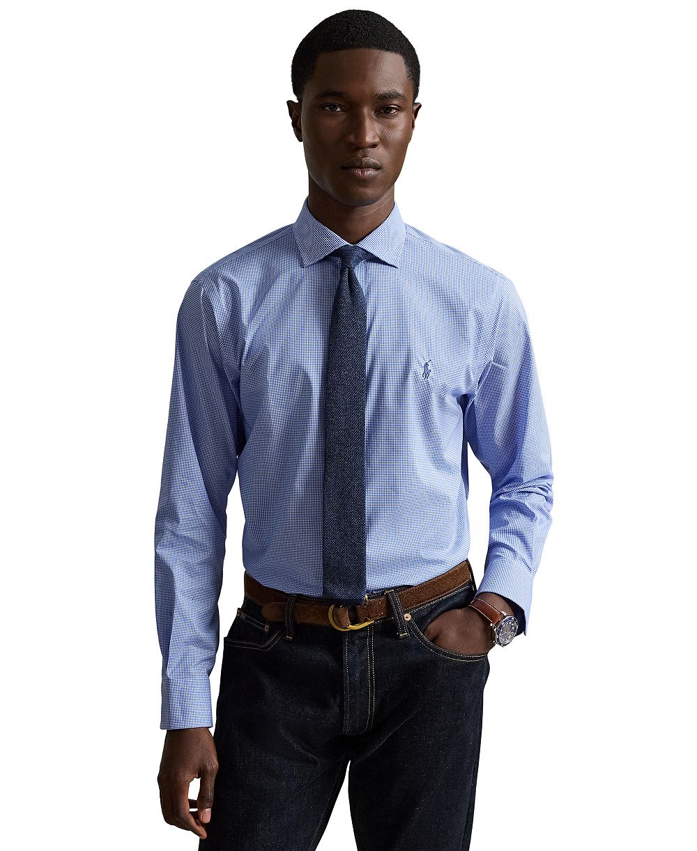 Polo Ralph Lauren Men's Checked Poplin Dress Shirt