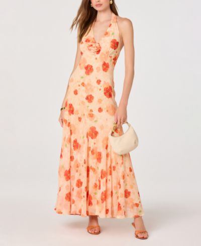 Женское платье ASTR the Label Yasmeen Halter Neck Printed