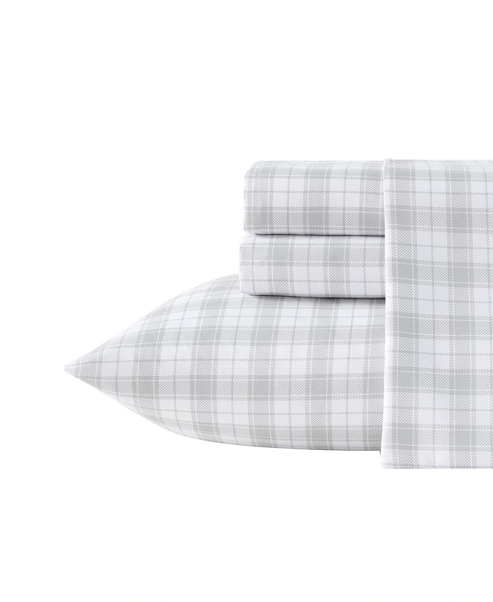 Eddie Bauer комплект из 4 простыней из микрофибры с терморегуляцией Penstemon Plaid, Queen