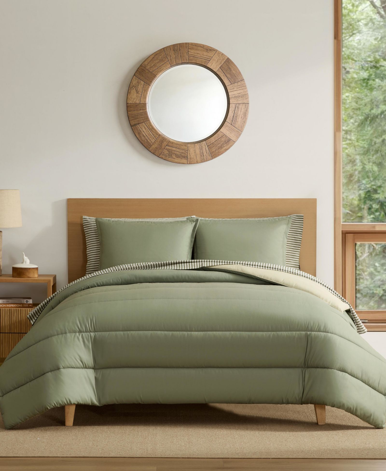 Eddie Bauer Connor Solid Channel Stitch 3-Pc. Comforter Set, King
