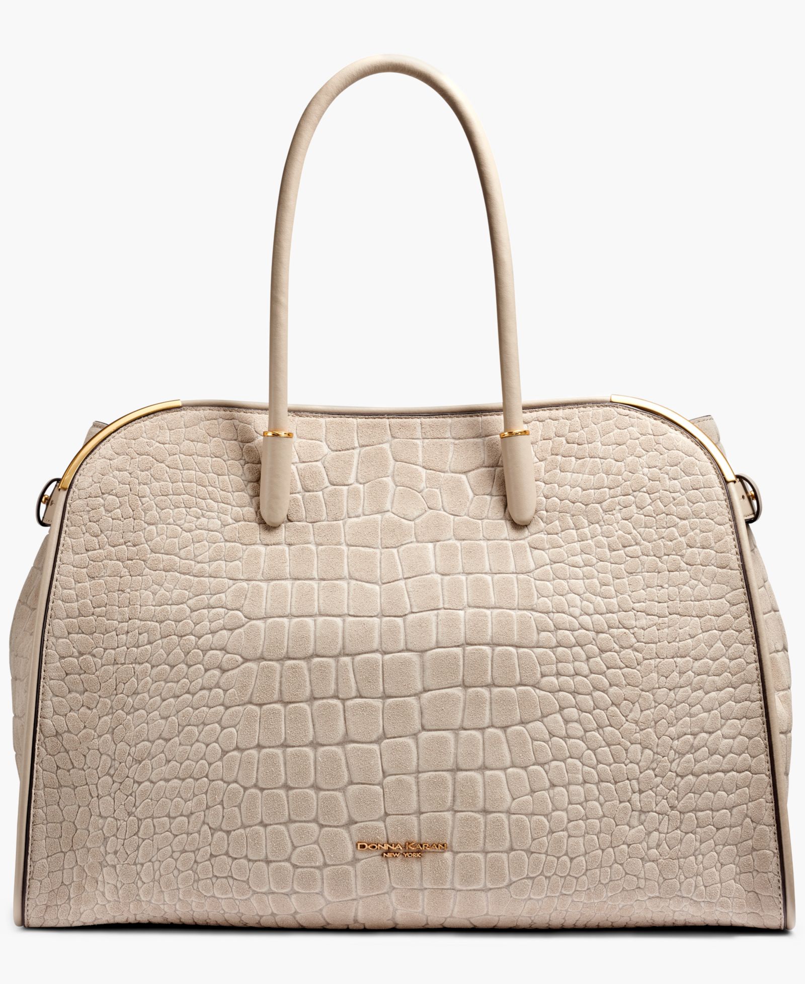 Donna Karan New York Сумка-тоут Satin Suede Croco