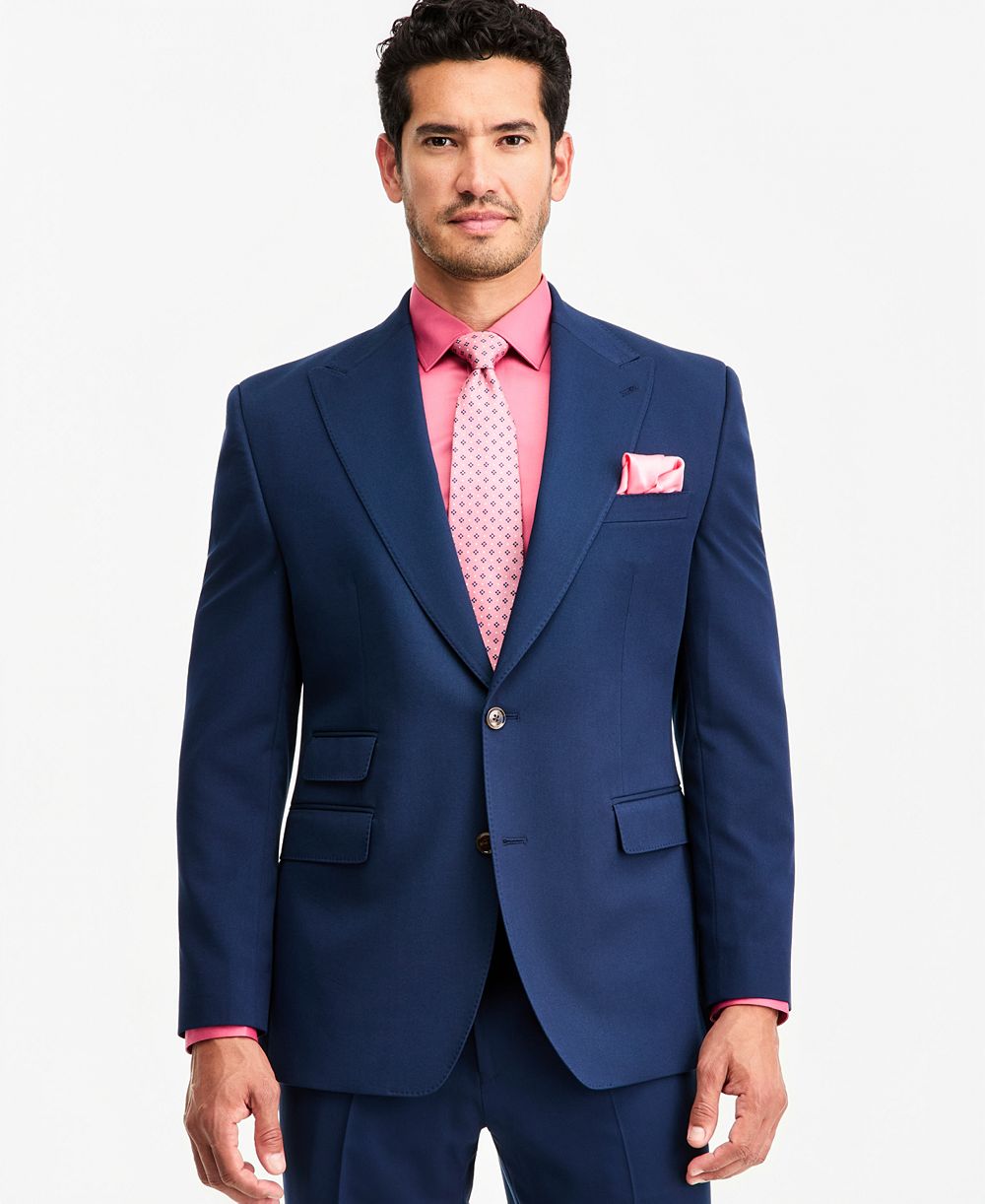 Tayion Collection Men's Classic-Fit Navy Suit Separate Jacket