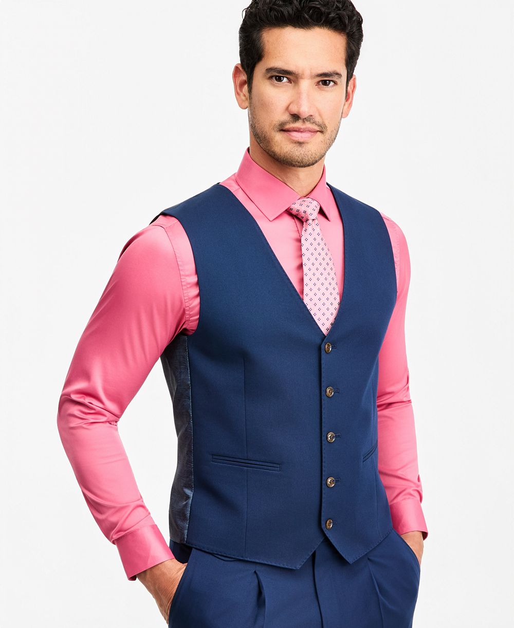 Мужской жилет Tayion Collection Classic-Fit Navy Suit Separate