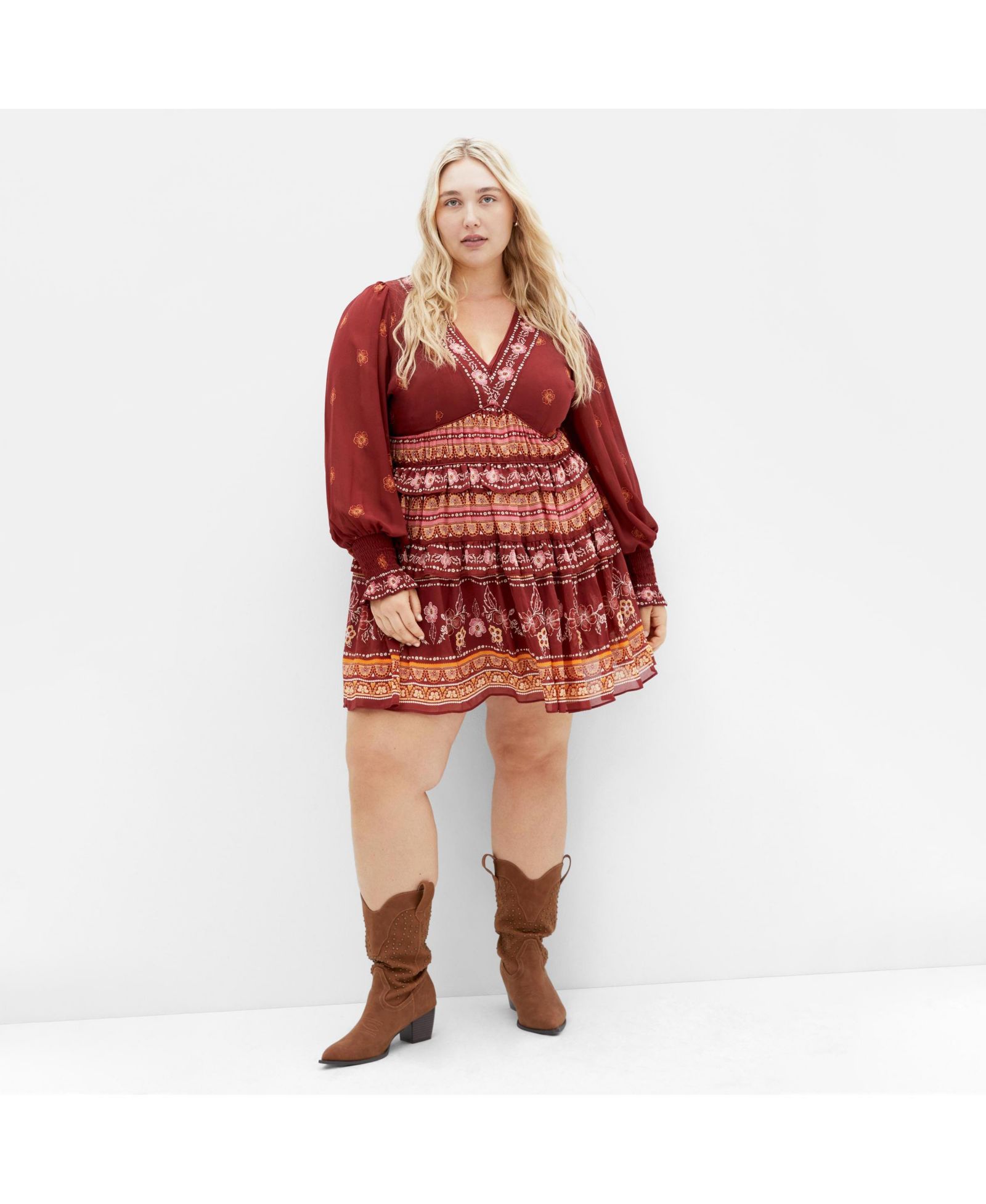 Женское мини-платье CITY CHIC Plus size Hudson