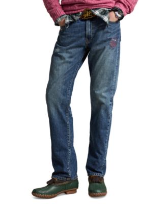 Polo Ralph Lauren мужские джинсы прямого кроя с эффектом потертости Hampton
