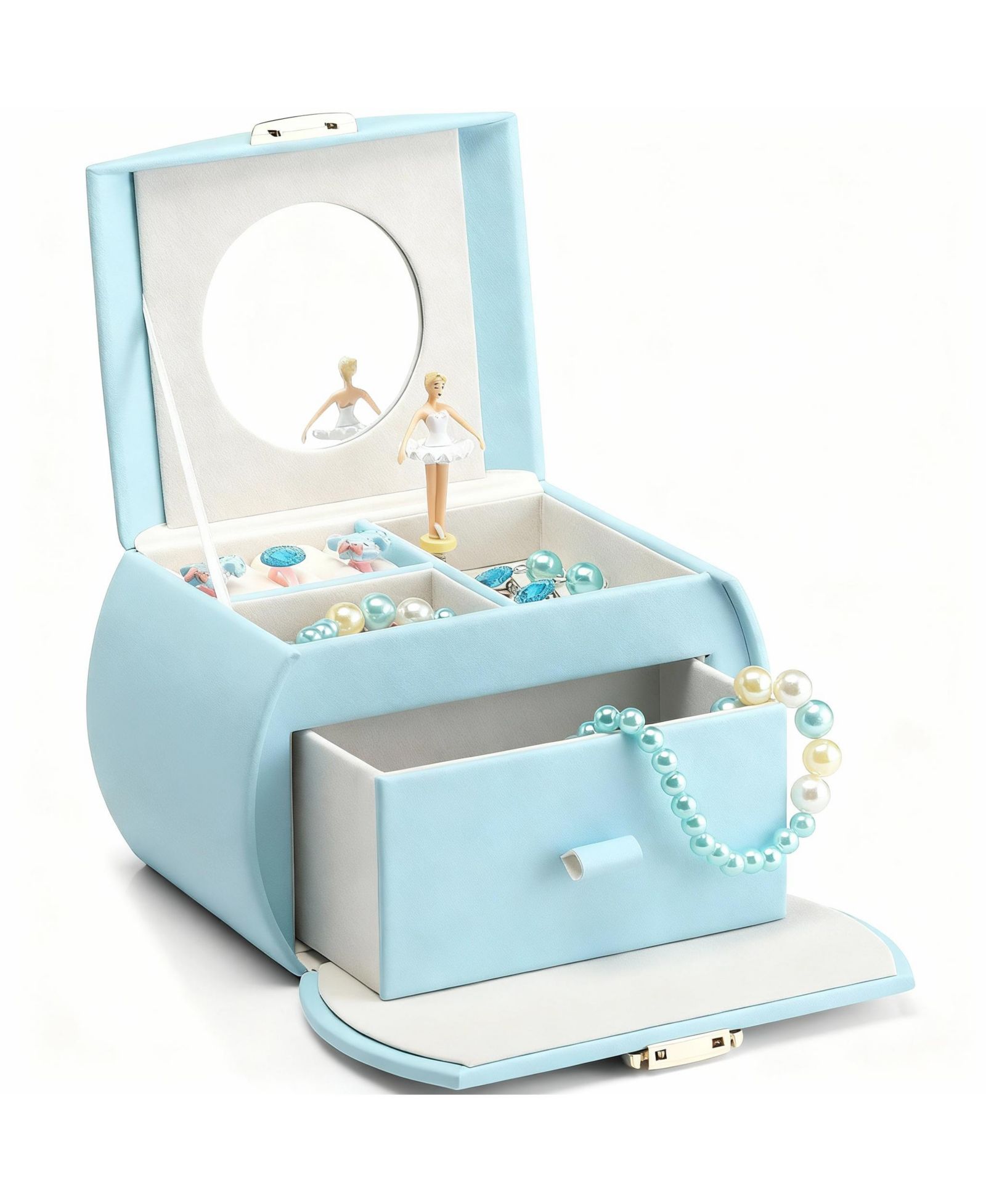 YIGII DIY Ballerina storage with Ballerina Ornament & Stickers - Music Box