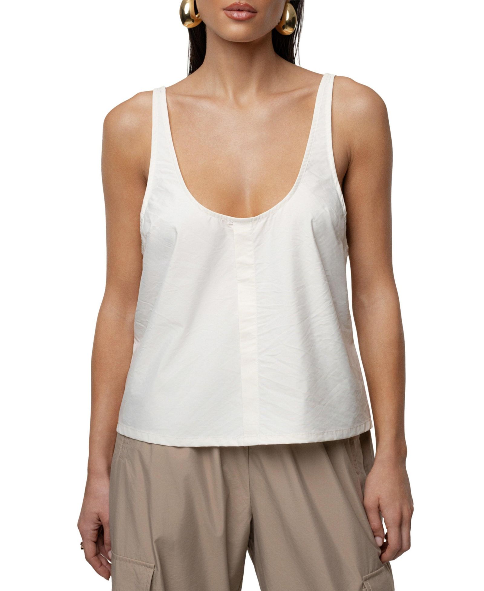 JLUXLABEL Women's Active Scoop Neck Top