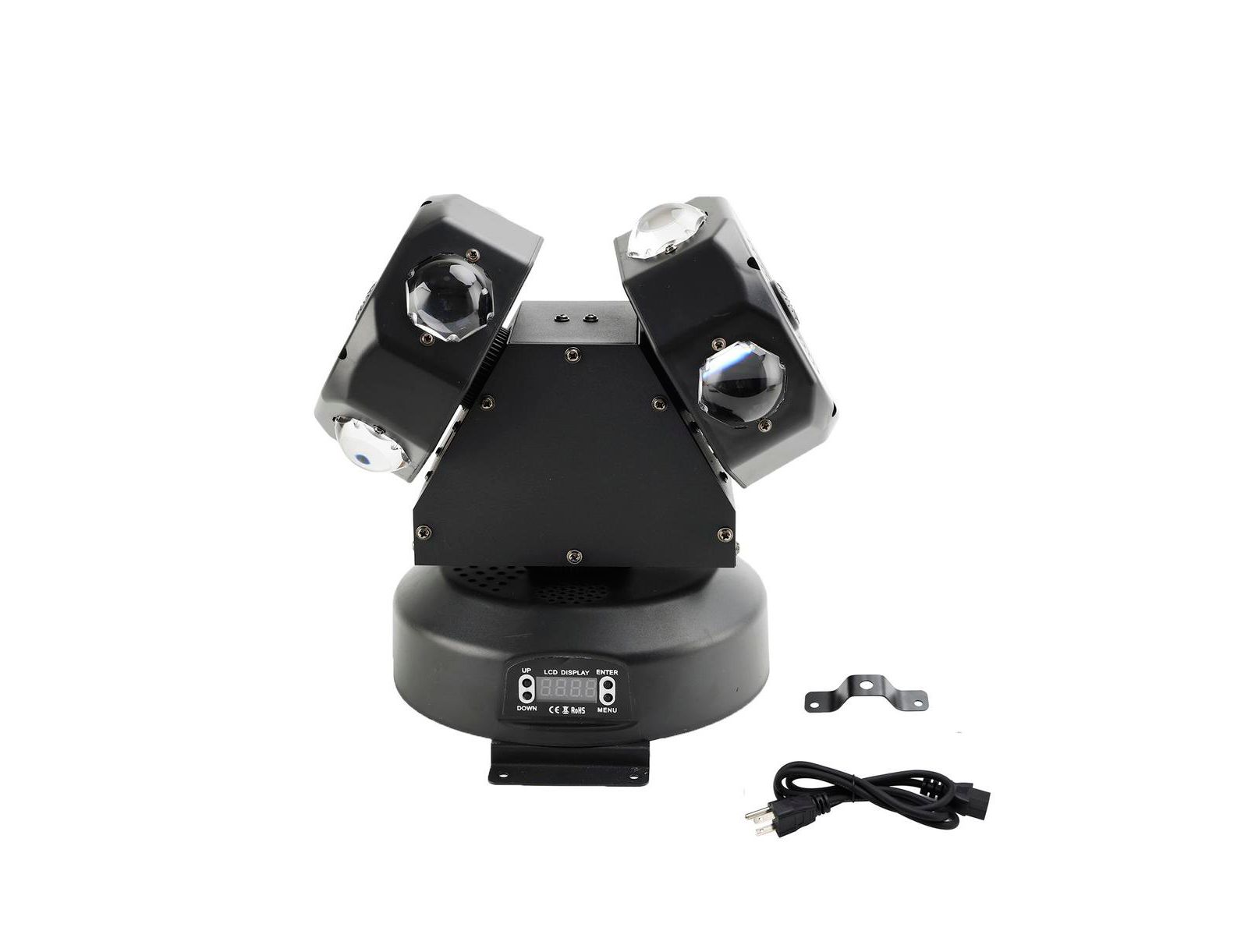 Artudatech 120W Moving Head Stage Light with 8 RGBW LEDs & Laser, DMX, Auto Sound Mode