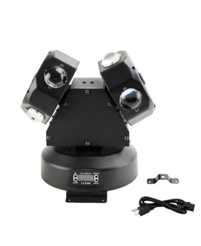 Artudatech Сценический прожектор Moving Head 120W с 8 RGBW LED и лазером, DMX