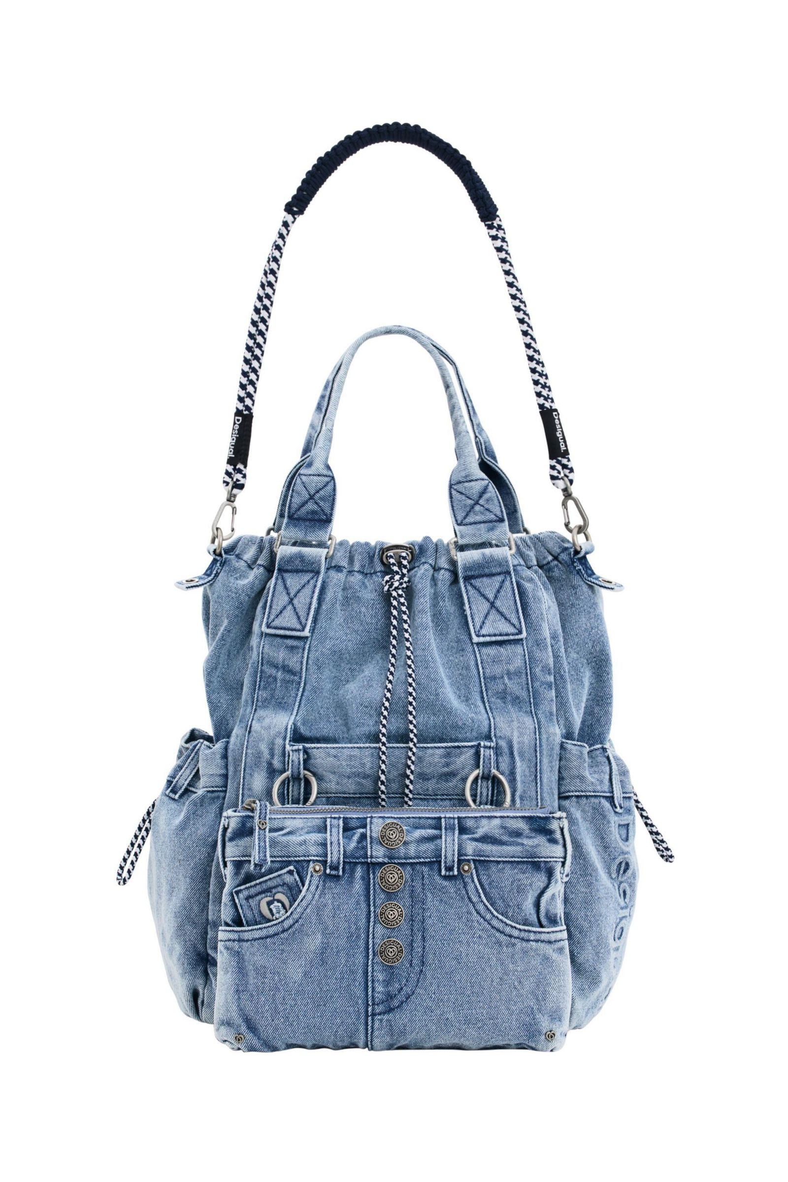 Desigual Women's Multi-position denim backpack