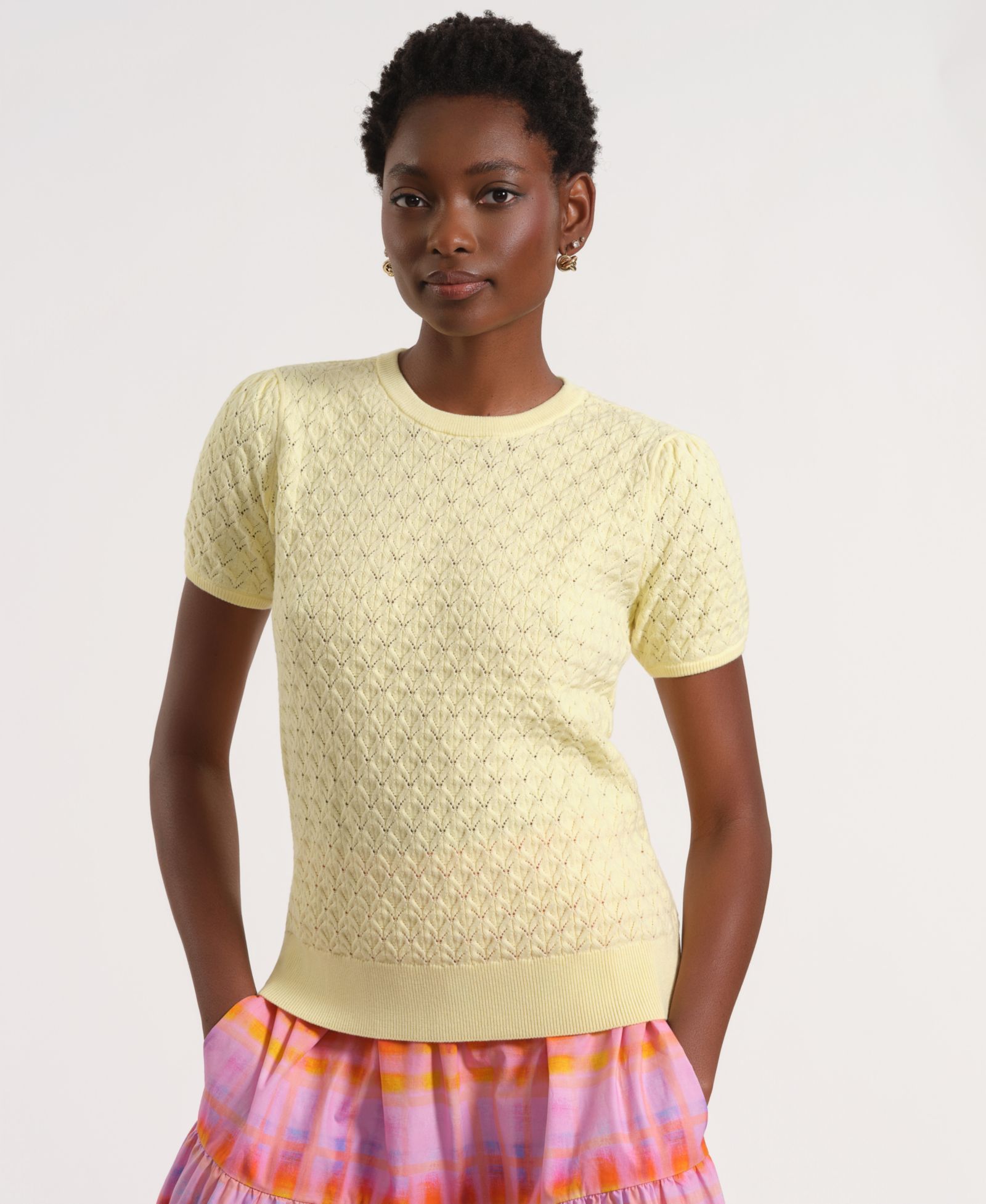 Свитер Isaac Mizrahi Women's Short-Sleeve Crewneck