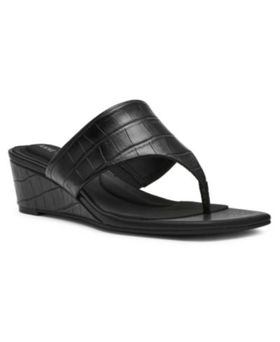 Anne Klein Women's Willing Thong Wedge Sandals